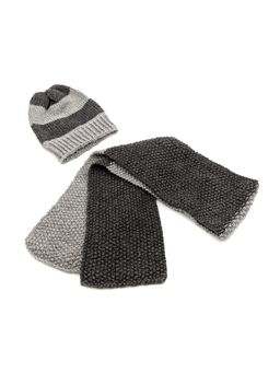 Magic Needles - Multi-Color Acrylic & Resin Cap And Scarf (Set Of 2)