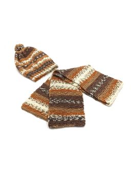 Magic Needles - Multi-Color Acrylic & Resin Cap And Scarf (Set Of 2)