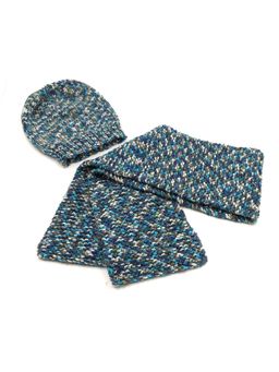 Magic Needles - Multi-Color Acrylic & Resin Cap And Scarf (Set Of 2)