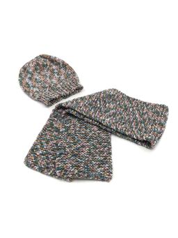 Magic Needles - Multi-Color Acrylic & Resin Cap And Scarf (Set Of 2)