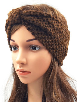 Magic Needles - Brown Acrylic & Resin Hair Band