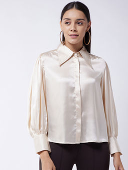Magre - Beige Keyboard Collor Shirt