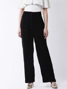 Magre - Blue Front Buttons Pants