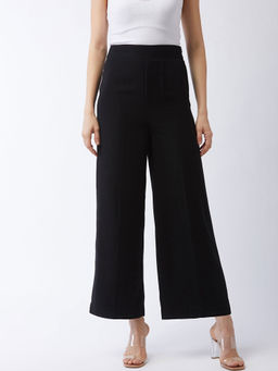 Magre - Flex Fit Solid Relaxed Mid-Rise Parallel Trousers