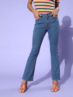 Magre - Mid Blue Denim Bootcut Pants
