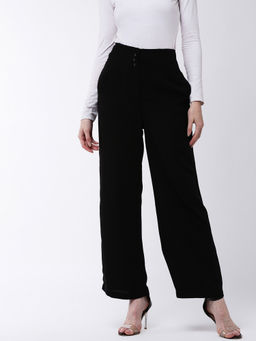 Magre - Black Solid Pant