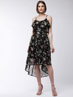 Magre - Black Printed Dress