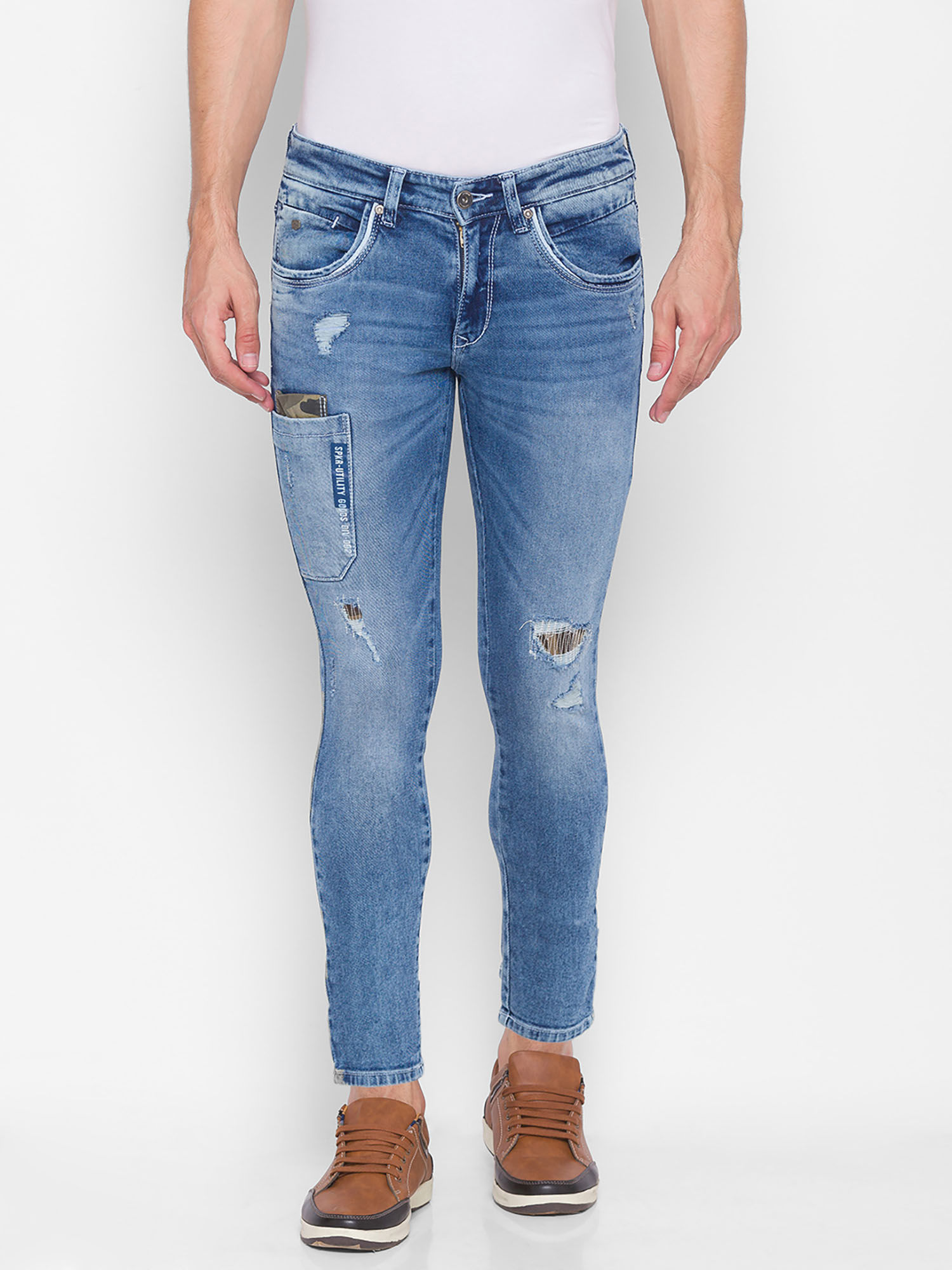 Spykar Jeans : Buy Spykar Blue Jeans 