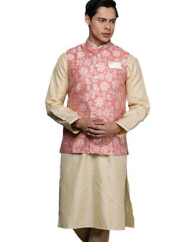 Manyavar - Gajaree Silk Nehru Jacket for Men