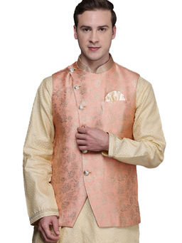 Manyavar - Gajaree Silk Nehru Jacket for Men