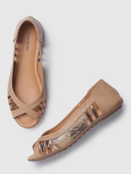 Marc Loire - Animal Print Cream Flat Ballet