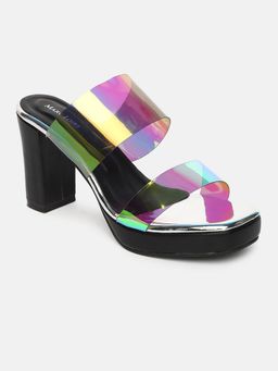 Marc Loire - Women Silver Solid Platform Block Heels