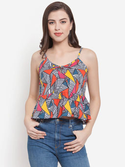 Martini - Multi Color Print Cami Cotton Top