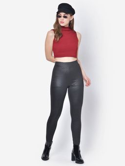 Martini - Black Diagonal Check Jegging
