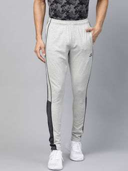 Alcis - Grey Melange Solid Outdoor Track Pant
