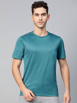 Alcis - Teal Blue Anti-Viral Round Neck Training T-Shirt