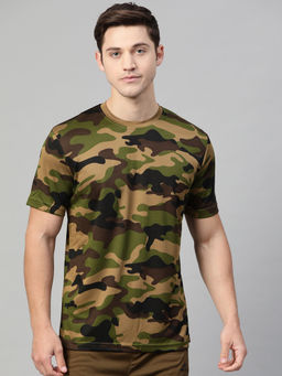 Alcis - Printed Green T-Shirt