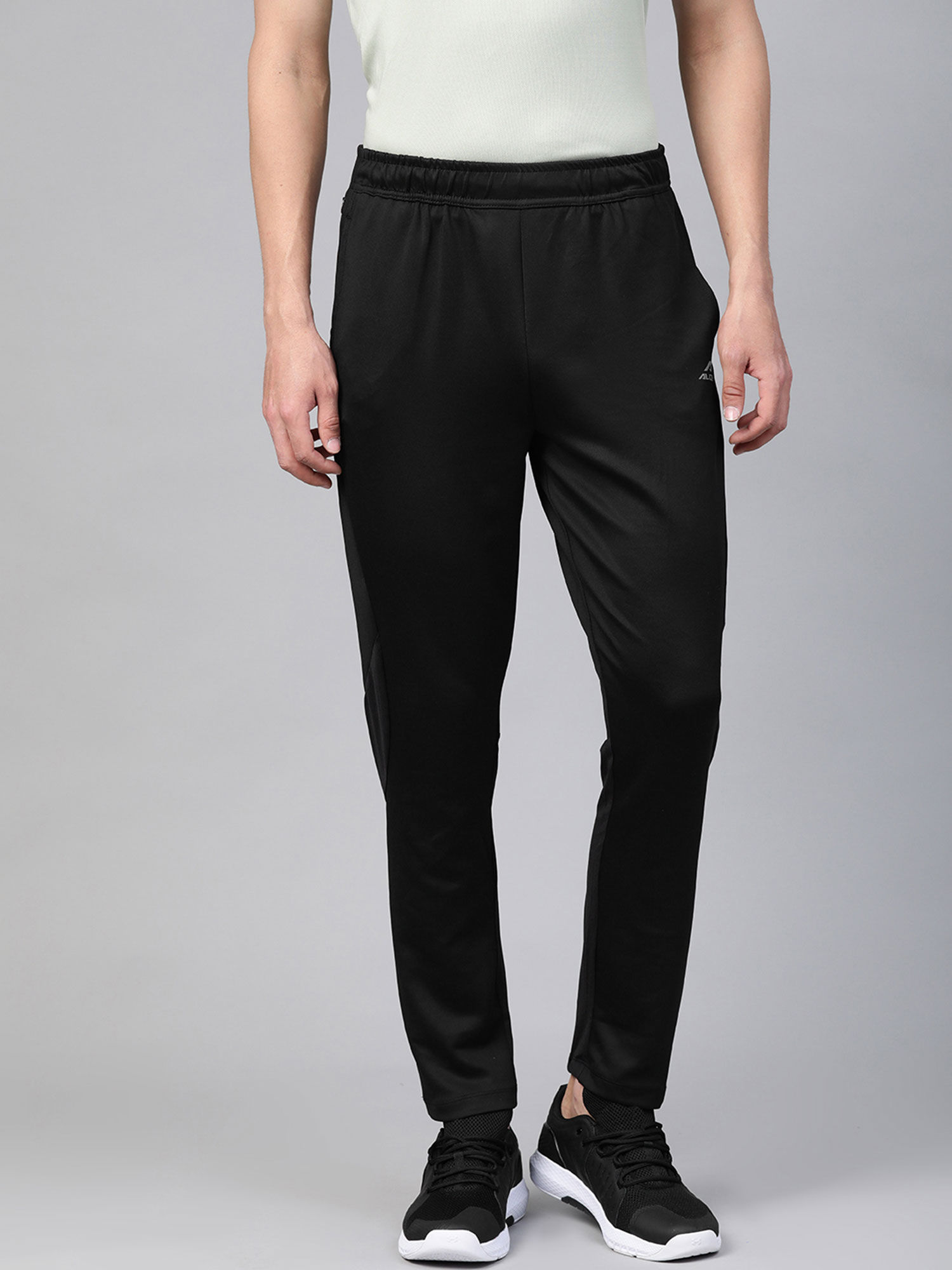 Buy Alcis Black Slim Fit Solid Running 