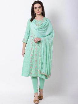 Rangriti - Green Embellished Dupatta