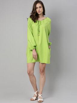 RAREISM - Green Solid Dresses