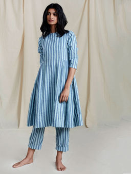 Mati - Blue SE Med Striped Pants - Customisable