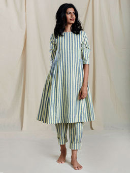 Mati - Yellow & Blue SE Med Striped Pants - Customisable