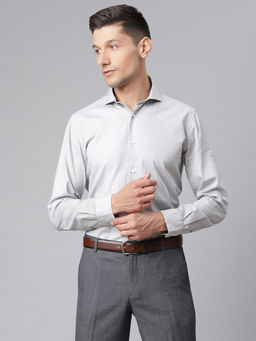 Matinique - Off White Striped Cutaway Collar Shirt