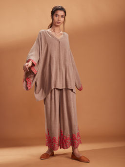 Mati - Khaki RE Scallop Pant - Customisable