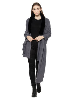 Pashma - Grey Solid Shrug