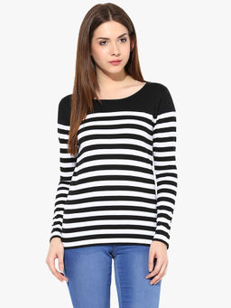 Miss Chase - Multi-Colour Striped Top