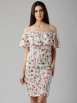 Miss Chase - White Mini Shift Dress