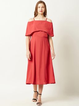 Miss Chase - Pink Midi Skater Dress