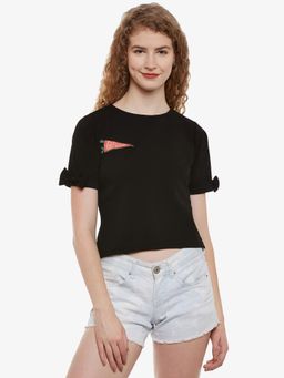Miss Chase - Black Crop Top