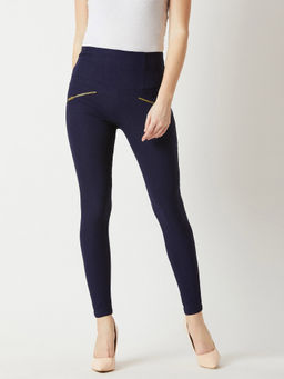Miss Chase - Navy Blue Skinny Jeggings