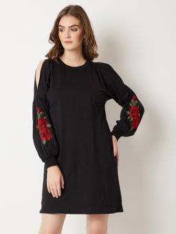 Miss Chase - Black Mini Shift Dress