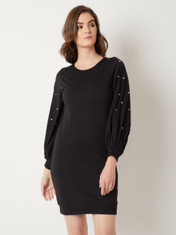 Miss Chase - Black Mini Shift Dress