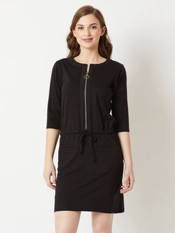 Miss Chase - Black Mini Shift Dress