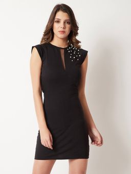 Miss Chase - Black Mini Bodycon Dress