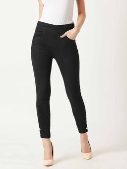 Miss Chase - Black Denim Jegging