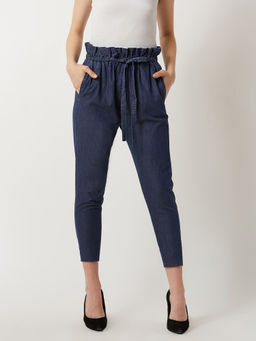 Miss Chase - Navy Blue Denim Pant