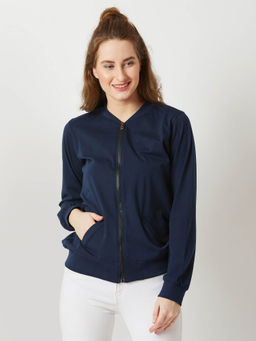 Miss Chase - Navy Blue Bomber Jacket