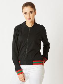 Miss Chase - Black Bomber Jacket