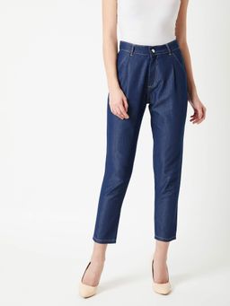 Miss Chase - Navy Blue Denim Jeans Pant