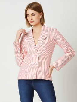 Miss Chase - Orange Notched Blazer