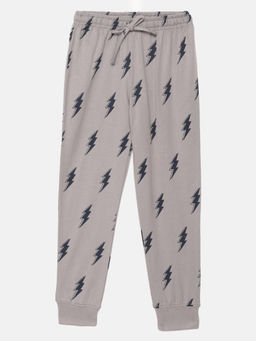 mackly - Boys Grey Printed Pyjama Grey