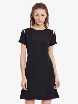 Miss Chase - Black Mini Shift Dress