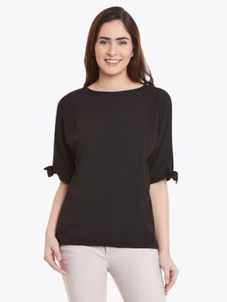 Miss Chase - Black Knot Top