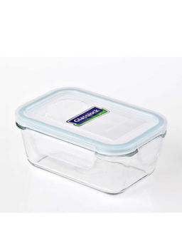 Glasslock - Taper Airtight Break Resistant Storage Container,Microwave Safe,Rectangle,480 ml