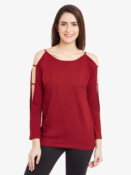 Miss Chase - Maroon Top