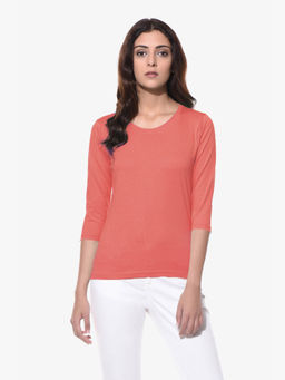 Miss Chase - Coral Solid T-Shirt
